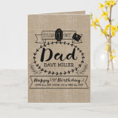 『自分でナンバー1にするパパ誕生日カワイト』 カード (黄色い花)