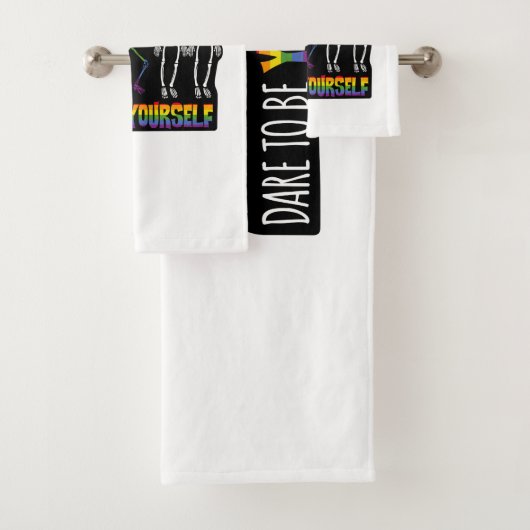 自分でハロウィーンのダビングのスケルトンになろうかと思う バスタオルセット (インサイチュ)