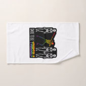 自分でハロウィーンのダビングのスケルトンになろうかと思う バスタオルセット (ハンドタオル)