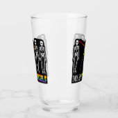 自分でハロウィーンのダビングの骸骨になろうと思ポップ・アートのう タンブラーグラス (左)