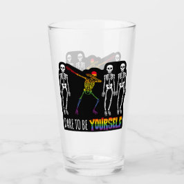 自分でハロウィーンのダビングの骸骨になろうと思ポップ・アートのう タンブラーグラス