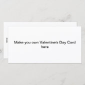 自分でバレンタインデーのカードを作成する シーズンカード (正面/裏面)