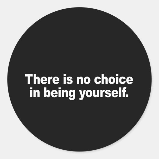 自分でバンパーステッキになってもしょうがない ラウンドシール (正面)