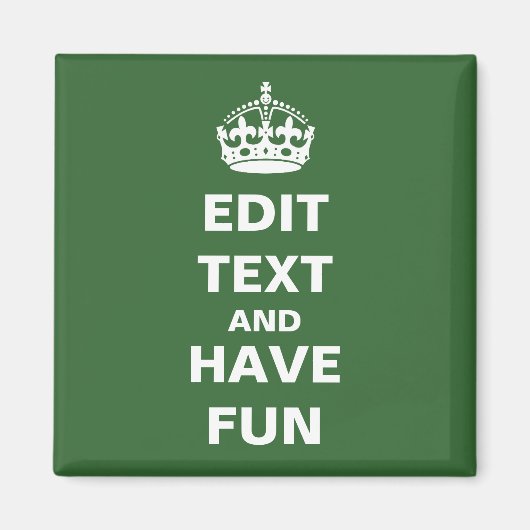 自分でパロディのマグネットを作れ！ マグネット (正面)