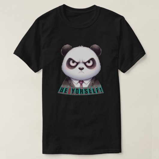 自分でパンダ熱狂するだ Tシャツ (デザイン正面)