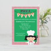 自分でピザの誕生日パーティーを作る 招待状 (スタンド正面)
