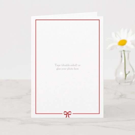 自分でフォトカードを作成 – 赤縁どいおじ カード (小さな植物)