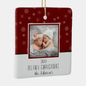 自分でフォトクリスマスを作る セラミックオーナメント (右)