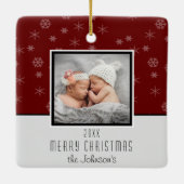 自分でフォトクリスマスを作る セラミックオーナメント (裏面)