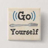 自分でフォークに移動ボタン 缶バッジ (正面)