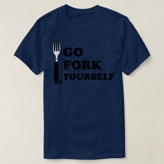 自分でフォーク Tシャツ (デザイン正面)
