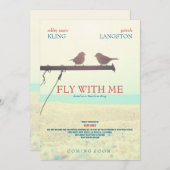 自分でフライ-結婚式招待状 招待状 (正面/裏面)