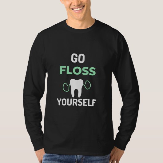 自分でフロスに行く Tシャツ (正面)