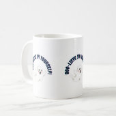 自分でブーを起こす コーヒーマグカップ (正面左)