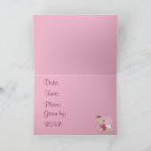 自分でベビーシャワーを作る 招待状 (内部)