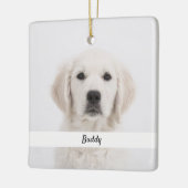 自分でペットのメモを作る贈り物を記念 セラミックオーナメント (左)