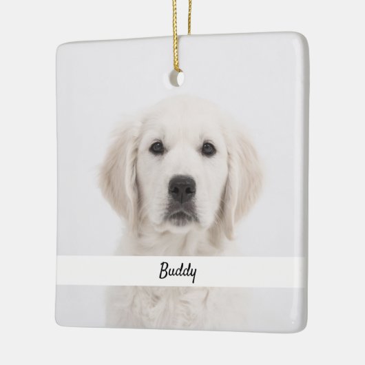 自分でペットのメモを作る贈り物を記念 セラミックオーナメント (左)