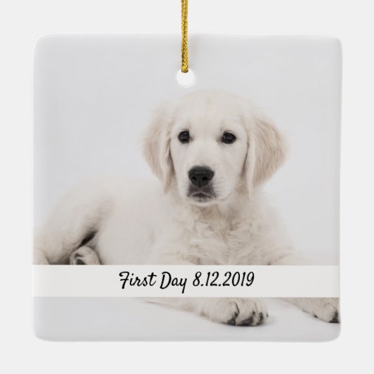 自分でペットのメモを作る贈り物を記念 セラミックオーナメント (裏面)