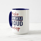 自分でマグ誇りを持ったを作る マグカップ (正面左)