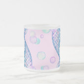 自分でマーメイドテールを作る フロストグラスマグカップ (中央)