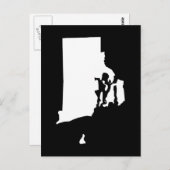 自分でロードアイランド州の引っ越しのお知らせを作成する ポストカード (正面/裏面)