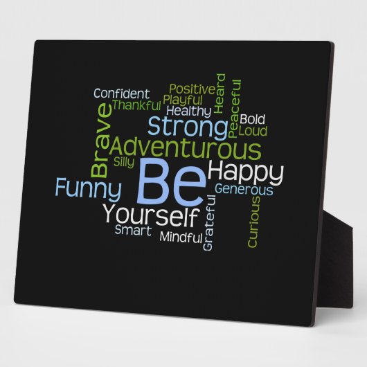 自分でワー感動的ドクラウドに フォトプラーク (側面)