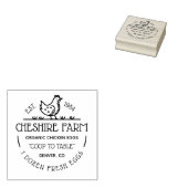 自分でヴィンテージ鶏卵を作る ラバースタンプ (押印)