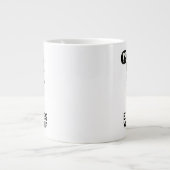 自分で不平を言表現う ジャンボコーヒーマグカップ (正面)