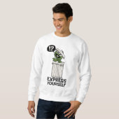 自分で不平を言表現う スウェットシャツ (正面フル)