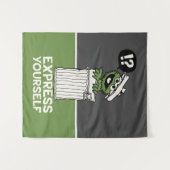 自分で不平を言表現う タペストリー (正面(横))