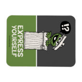 自分で不平を言表現う マグネット (横)