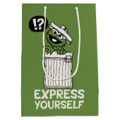 自分で不平を言表現う ミディアムペーパーバッグ (裏面)