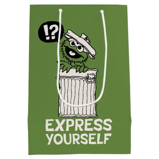 自分で不平を言表現う ミディアムペーパーバッグ (裏面)