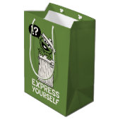 自分で不平を言表現う ミディアムペーパーバッグ (裏面アングル)