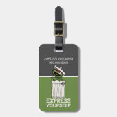 自分で不平を言表現う |情報の追加 ラゲッジタグ (正面縦)