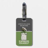 自分で不平を言表現う |情報の追加 ラゲッジタグ (裏面縦)