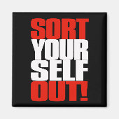 自分で並べ替え,ピーターソン引用文,ファンのためのギフト マグネット (正面)