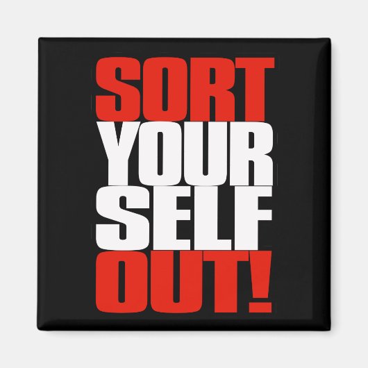 自分で並べ替え,ピーターソン引用文,ファンのためのギフト マグネット (正面)