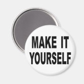 自分で丸い磁カスタム石を作る マグネット (正面/裏面)