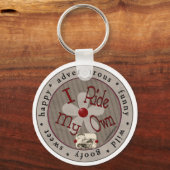 自分で乗る（円） - Keychain キーホルダー (正面)