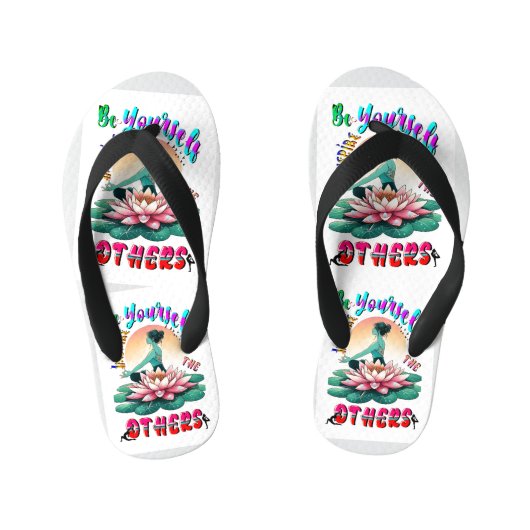 自分で他インスパイアの人になる キッズビーチサンダル (フットベッド)