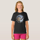 自分で作ったカスタムデザインペットの写真をパーソナライズ Tシャツ (正面フル)