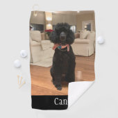 自分で作った犬のフォトカスタムペットゴルフタオル ゴルフタオル (インサイチュ)