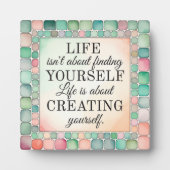 自分で作り出す卓上のプラーク感動的 フォトプラーク (正面)