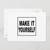 自分で作るカスタム ポストカード (正面/裏面)