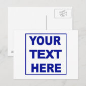 自分で作るカスタム ポストカード (正面/裏面)