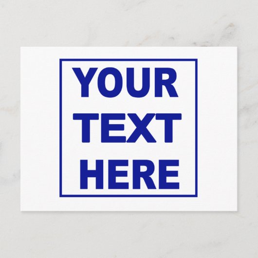 自分で作るカスタム ポストカード (正面)