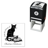 自分で作る | かわいい猫 | 図書館から セルフインキングスタンプ (インサイチュ)