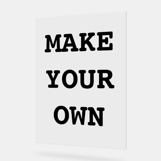 自分で作る アクリルサイン (傾斜)