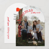 自分で作る、オリジナルクリスマスカードをアップロード 招待状 (正面/裏面)